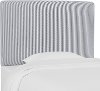 K-480TOXFSTNVYOGA Navy Blue Oxford Striped Twin Upholstered Headboard