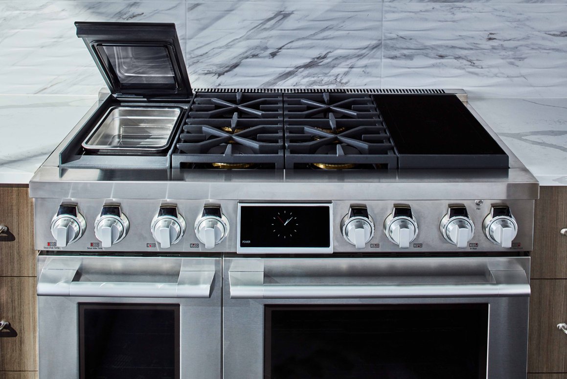 SKSDR480SIS Signature Kitchen Suites 48 Inch Dual Fuel Pro Smart Range with Sous Vide- Stainless Steel-3
