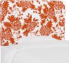 K-480TGRDBRDORNOGA Garden Bird Orange and White Twin Upholstered Headboard