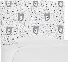 K-480TBRSSKTWHTOGA Bear Sketch White Twin Upholstered Headboard
