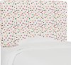 K-480TFLRTYDTMLTOGA Multicolor Polkadot Twin Upholstered Headboard