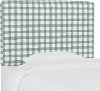 K-480TBGGBL Gingham Blue Twin Upholstered Headboard