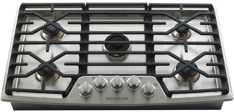 UPCG3654ST Signature Kitchen Suites 36 Inch Gas Smart Cooktop - Stainless Steel-1