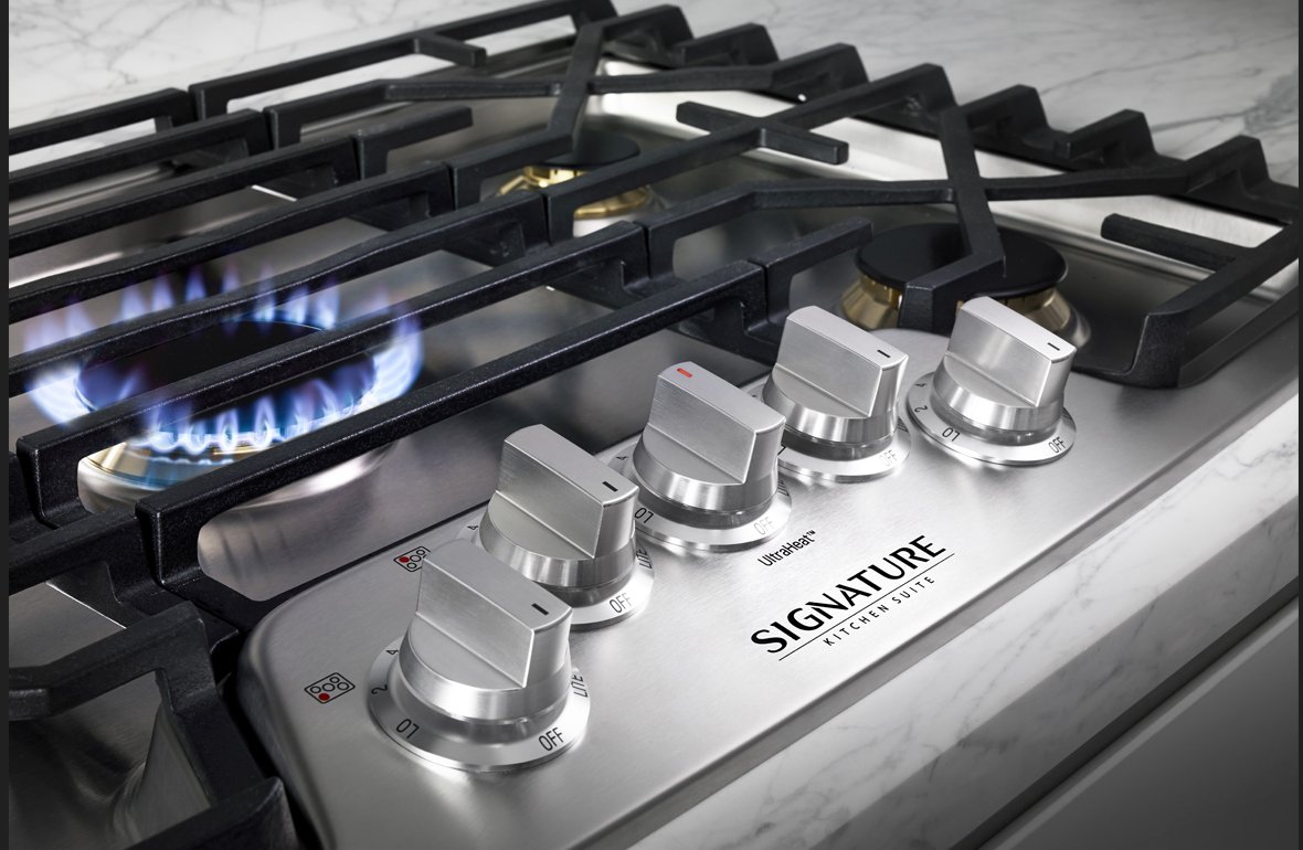 UPCG3654ST Signature Kitchen Suites 36 Inch Gas Smart Cooktop - Stainless Steel-2