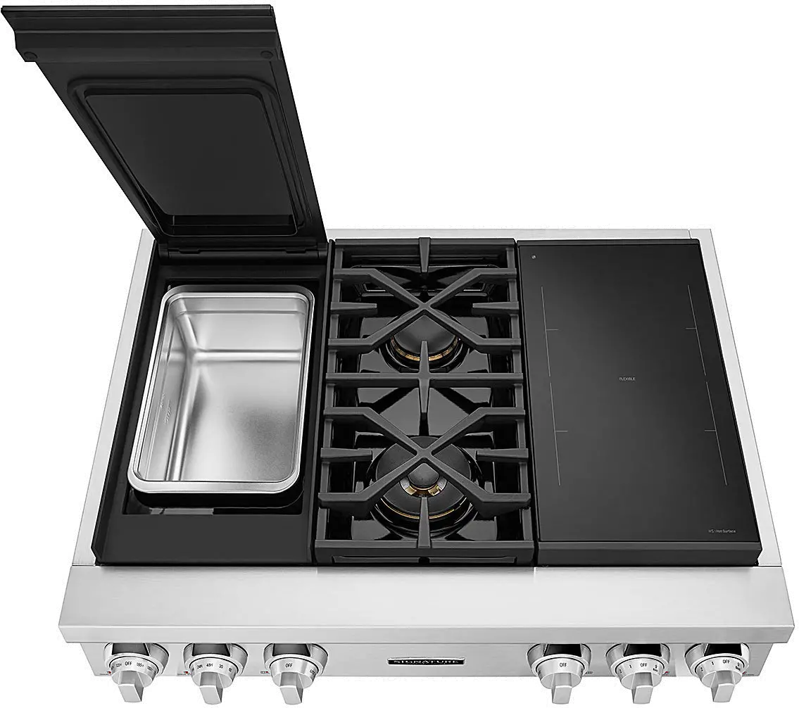 SKSRT360SIS Signature Kitchen Suites 36 Inch Pro Smart Rangetop - Stainless Steel-2