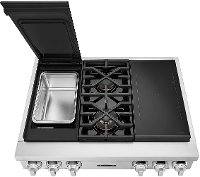 SKSRT360SIS Signature Kitchen Suites 36 Inch Pro Smart Rangetop - Stainless Steel-2