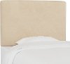 K-480TVLVPRL Pearl Beige Velvet Full Upholstered Headboard