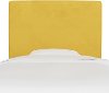 K-480TVLVCNR Canary Yellow Velvet Twin Upholstered Headboard
