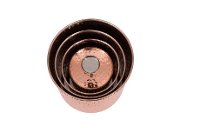 5 Inch Copper Hammered Steel Canister with Lid-2
