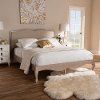 148-7687-RCW French Beige Upholstered Full Bed - Enola