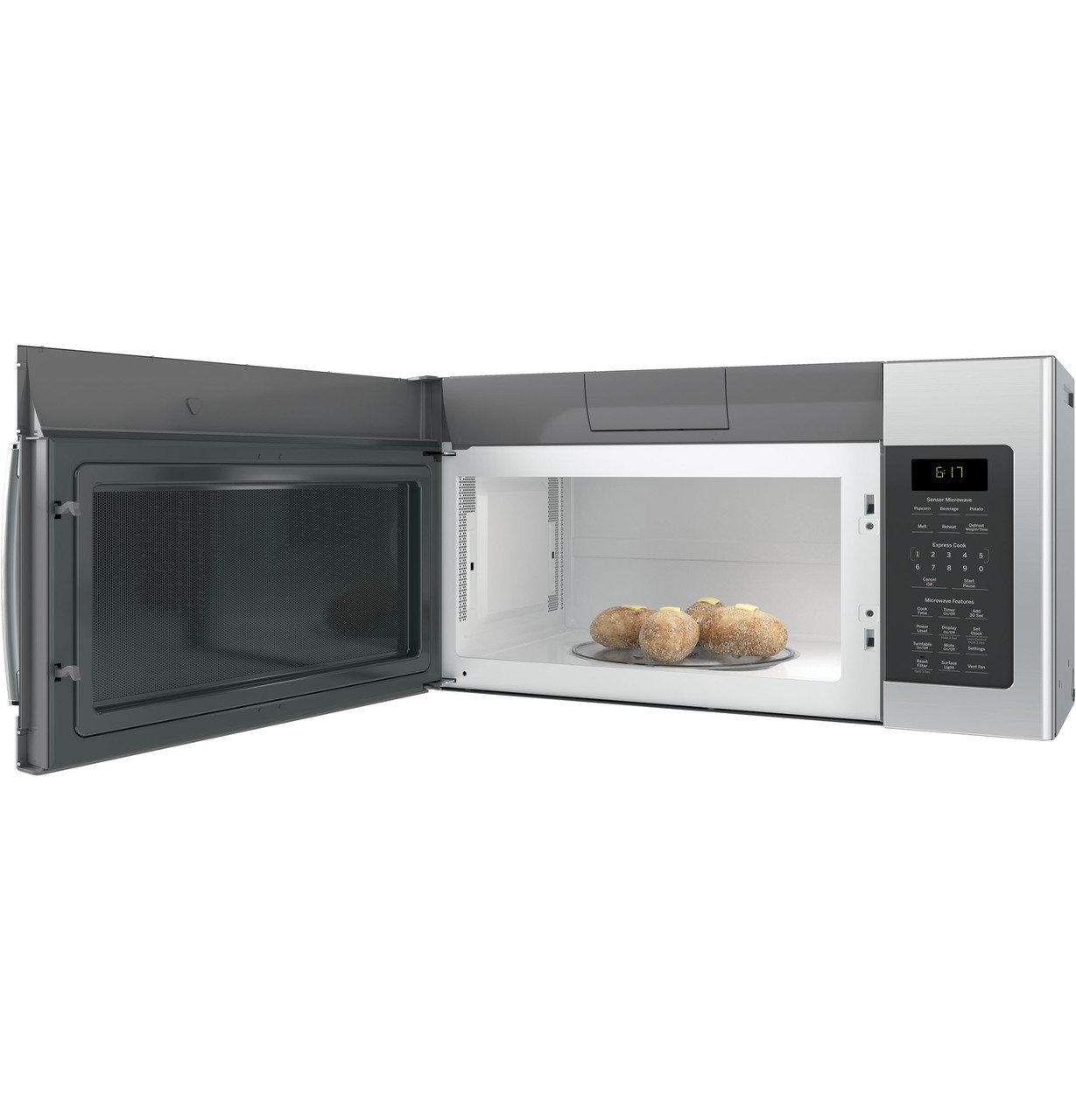 JVM6175YKFS GE Over the Range Microwave - 1.7 Cu. Ft. Fingerprint Resistant Stainless Steel-3