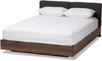 Modern Brown and Gray Queen Platform Bed - Alyssa-3