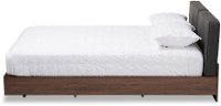 Modern Brown and Gray Queen Platform Bed - Alyssa-4