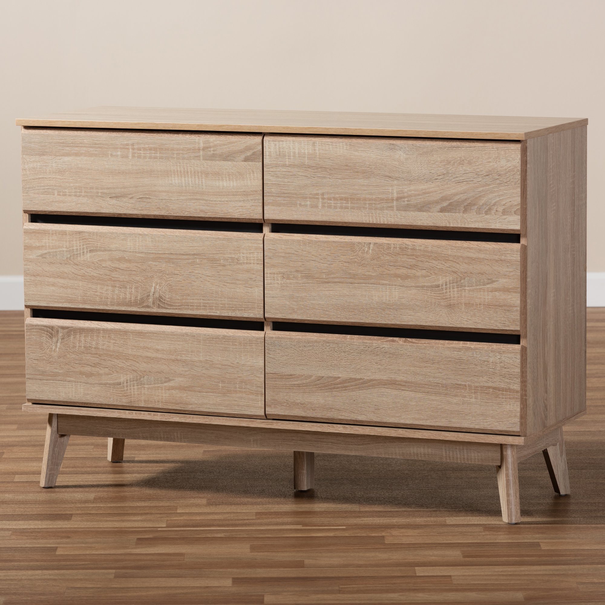 Mid-Century Light Oak Dresser - Josephina-2