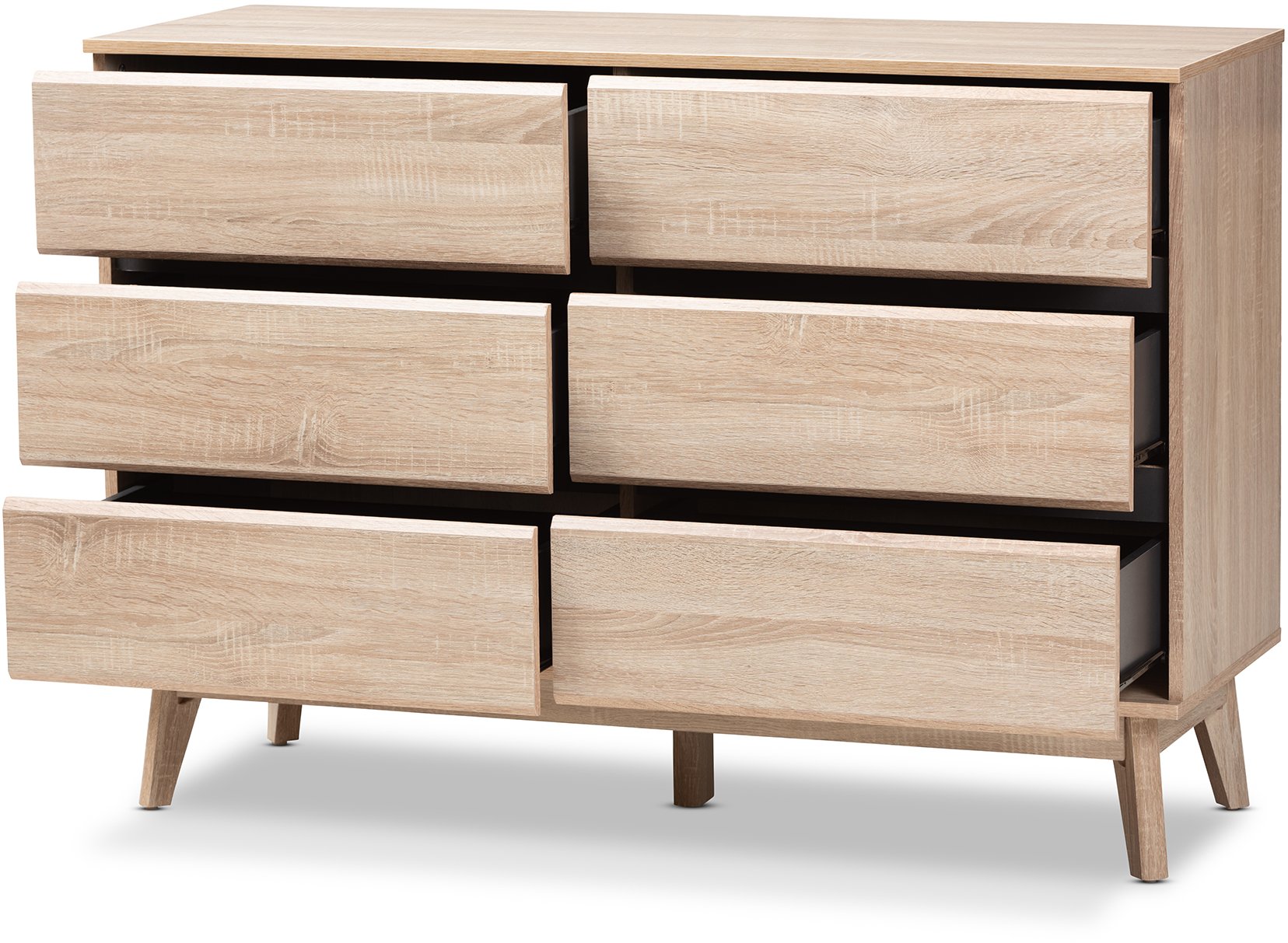 Mid-Century Light Oak Dresser - Josephina-5