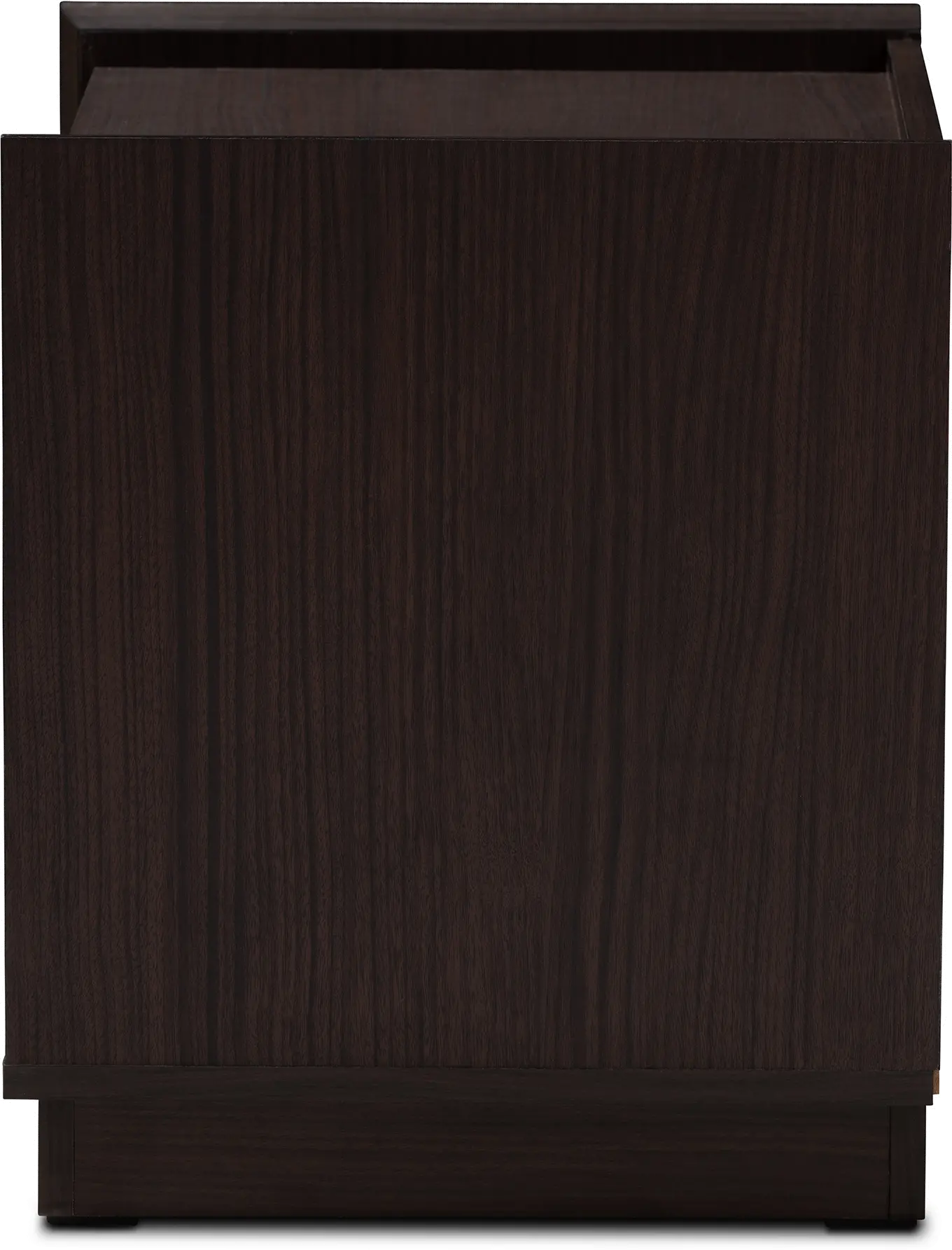 Modern Brown 2 Drawer Nightstand - Justin-6