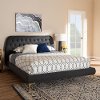 148-8353-RCW Glam Dark Gray Upholstered Full Bed - Brayden
