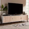 148-8977-RCW Brennan White and Light Oak 70 TV Stand