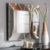 149-6193-RCW Modern Silver Mirrored Square Accent Wall Mirror - Rona