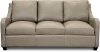 Contemporary Gray Leather Queen Sofa Bed - Greyling