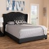 149-8926-RCW Contemporary Charcoal Gray Upholstered Bed - Lainey