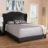 149-8926-RCW Contemporary Charcoal Gray Upholstered Full Bed - Lainey