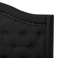 Contemporary Charcoal Gray Upholstered Full Bed - Lainey-3