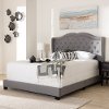 149-8923-RCW Contemporary Light Gray Upholstered Full Bed - Lainey