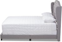 Contemporary Light Gray Upholstered Full Bed - Lainey-4