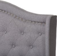 Contemporary Light Gray Upholstered Full Bed - Lainey-6