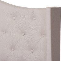 Contemporary Beige Upholstered Full Bed - Natasha-6