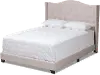 149-8976-RCW Contemporary Beige Upholstered King Bed - Natasha
