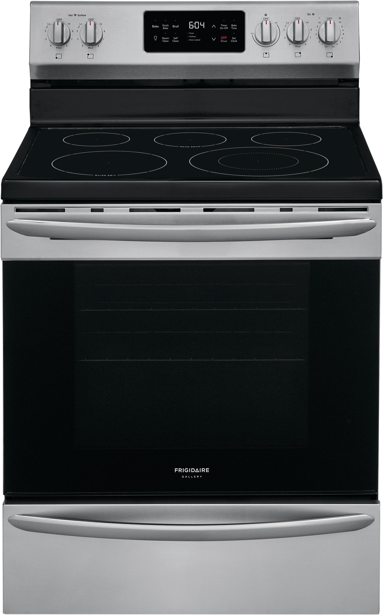 GCRE3038AF Frigidaire Gallery 30 Inch Electric Convection Range - 5.7 cu. ft. Fingerprint Resistant Stainless Steel-1
