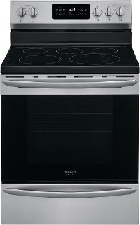GCRE3038AF Frigidaire Gallery 30 Inch Electric Convection Range - 5.7 cu. ft. Fingerprint Resistant Stainless Steel