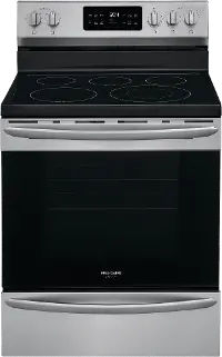 GCRE3038AF Frigidaire Gallery 30 Inch Electric Convection Range - 5.7 cu. ft. Fingerprint Resistant Stainless Steel
