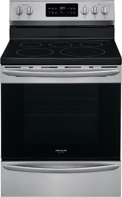 GCRE3038AF Frigidaire Gallery 30 Inch Electric Convection Range - 5.7 cu. ft. Fingerprint Resistant Stainless Steel