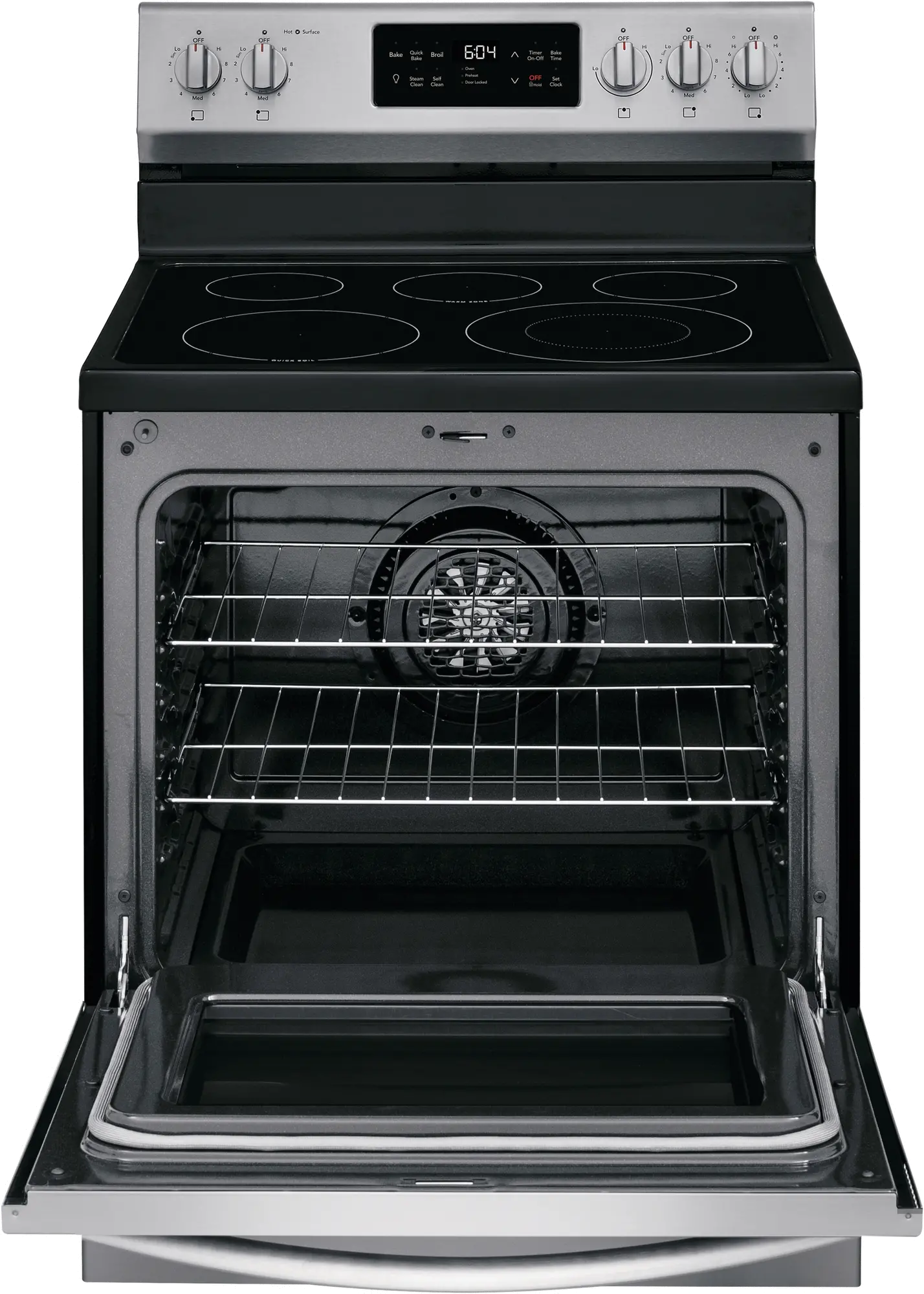 GCRE3038AF Frigidaire Gallery 30 Inch Electric Convection Range - 5.7 cu. ft. Fingerprint Resistant Stainless Steel-3