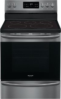 GCRE3038AD Frigidaire Gallery 30 Inch Electric Convection Range - 5.7 cu. ft. Black Stainless Steel