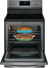 GCRE3038AD Frigidaire Gallery 30 Inch Electric Convection Range - 5.7 cu. ft. Black Stainless Steel-3