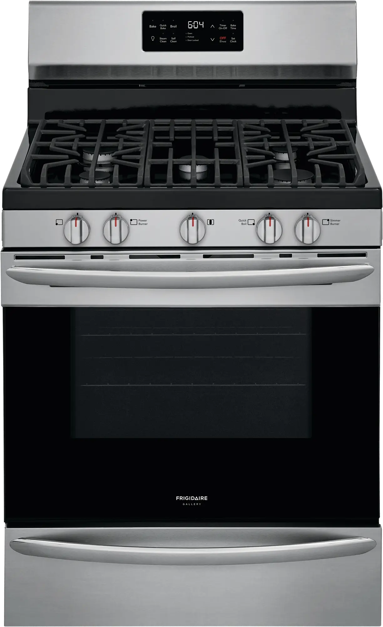 GCRG3038AF Frigidaire Gallery 30 Inch Freestanding Gas Range - 5.6 cu. ft. Stainless Steel-1