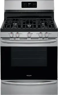GCRG3038AF Frigidaire Gallery 30 Inch Freestanding Gas Range - 5.6 cu. ft. Stainless Steel