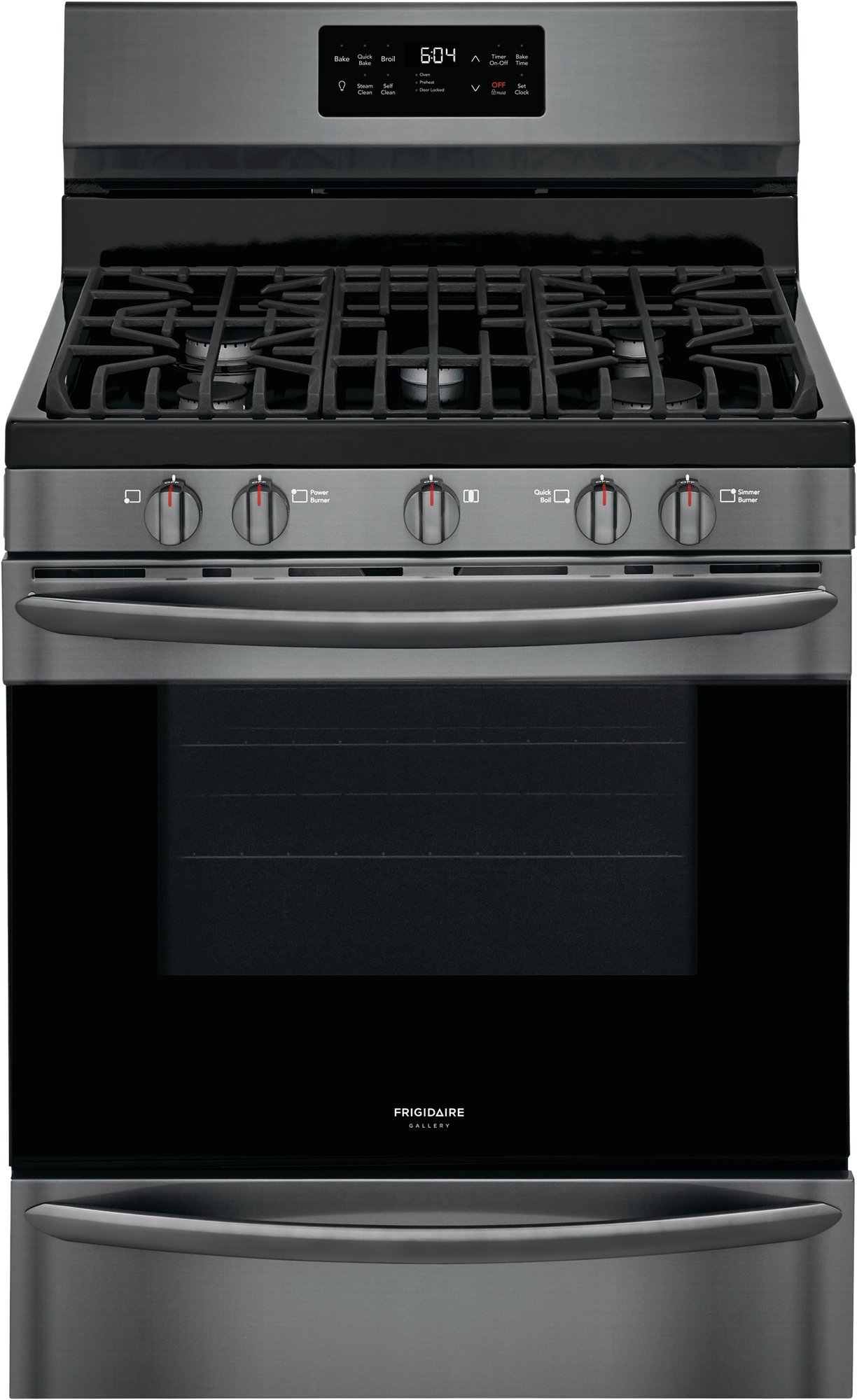 GCRG3038AD Frigidaire Gallery 30 Inch Freestanding Gas Range - 5.6 cu. ft. Black Stainless Steel-1