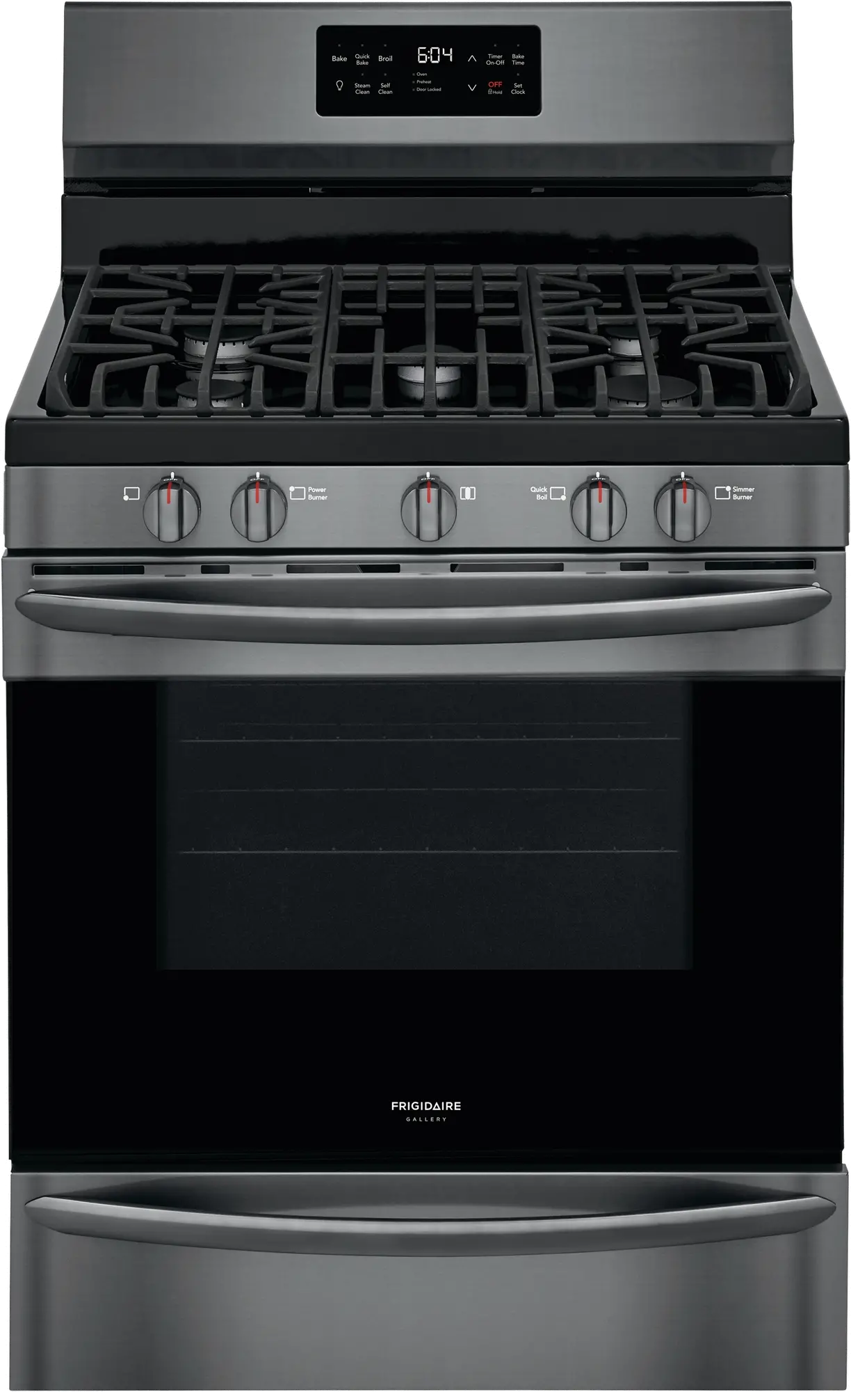 GCRG3038AD Frigidaire Gallery 30 Inch Freestanding Gas Range - 5.6 cu. ft. Black Stainless Steel-1