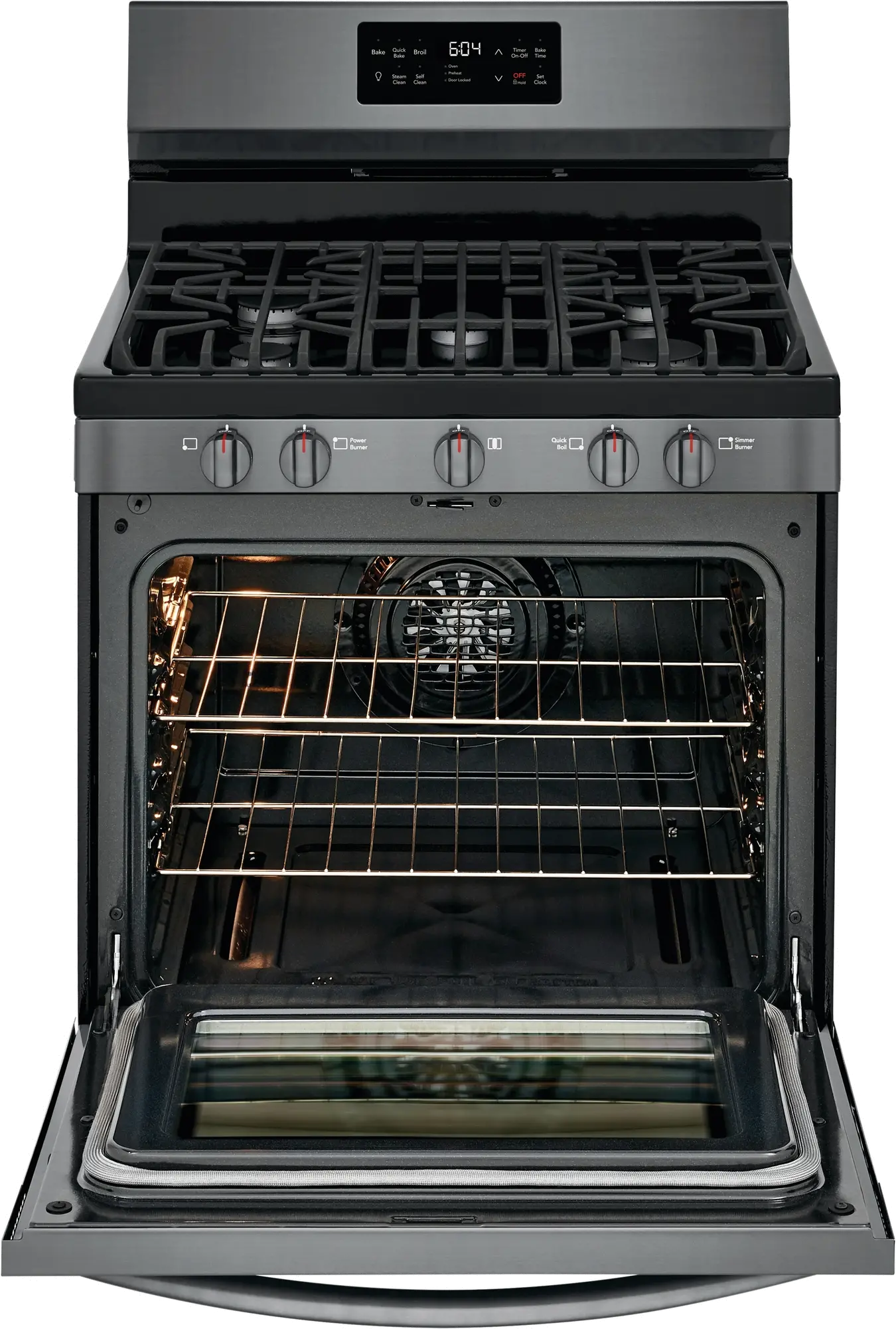 GCRG3038AD Frigidaire Gallery 30 Inch Freestanding Gas Range - 5.6 cu. ft. Black Stainless Steel-5