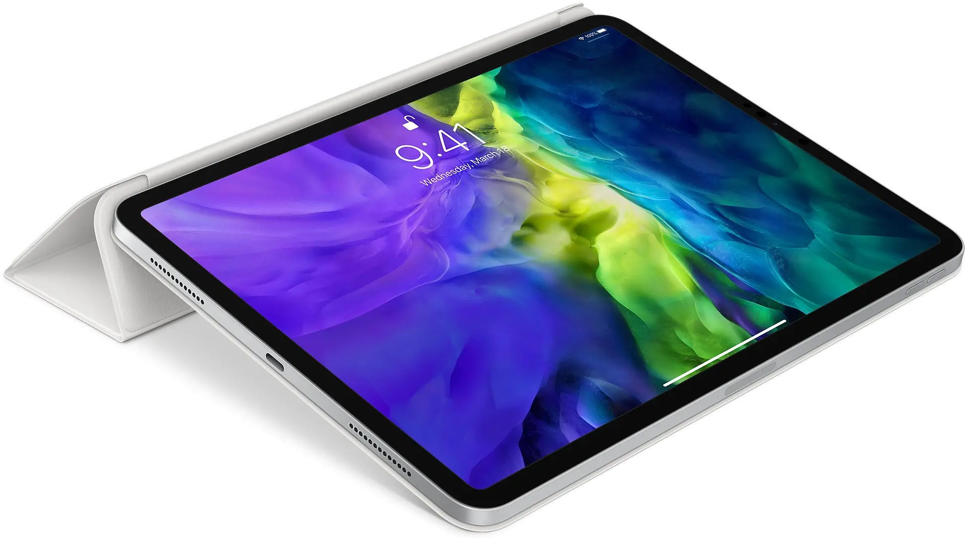 MXT32ZM/A Smart Folio Case for iPad Pro 11 Inch - White-3