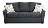 Casual Contemporary Navy Blue Sofa - Tara