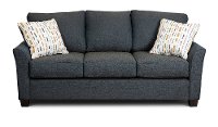 Casual Contemporary Navy Blue Sofa - Tara