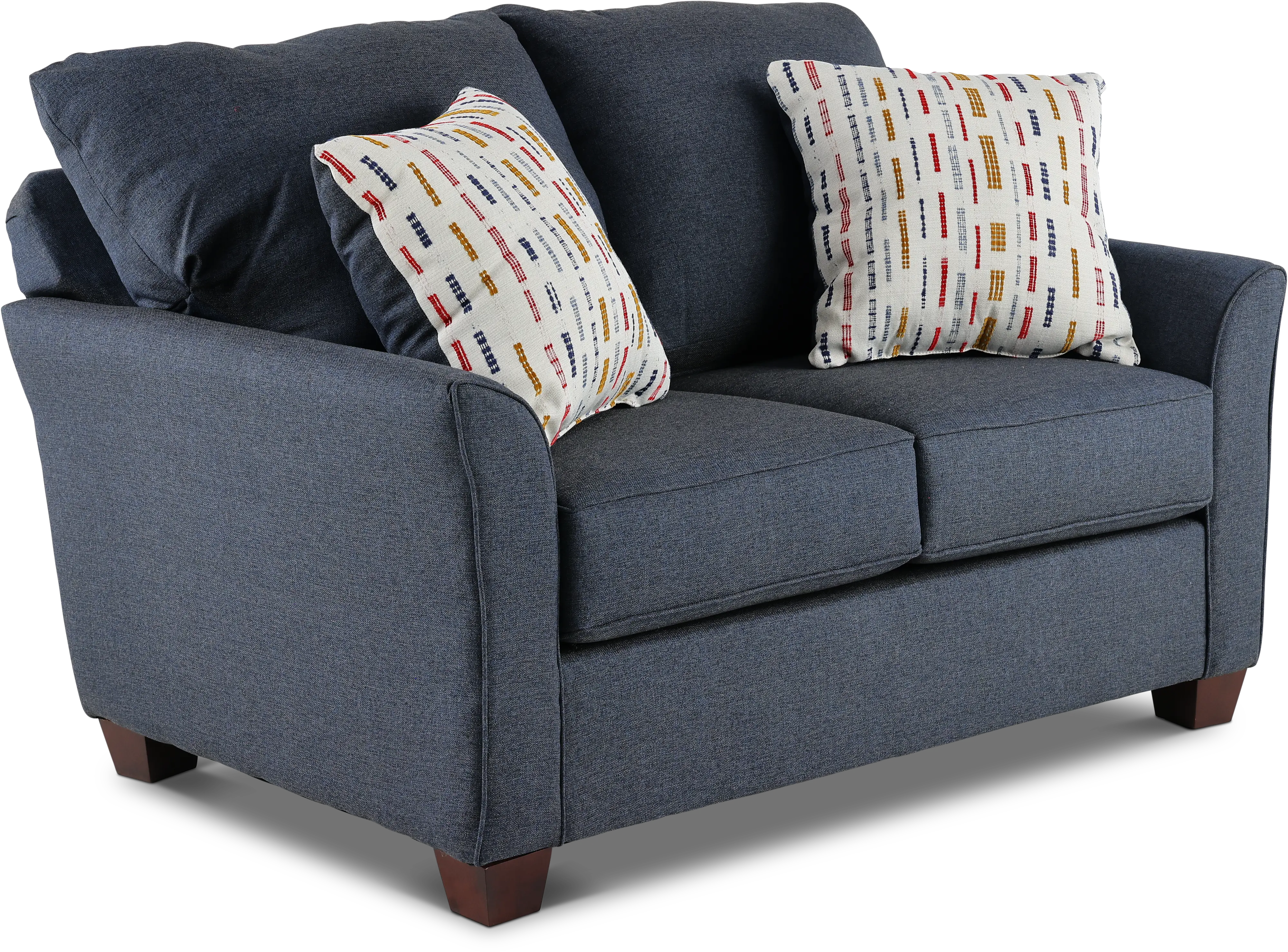 Casual Contemporary Navy Blue Loveseat - Tara-2