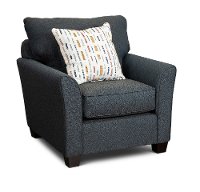 Casual Contemporary Navy Blue Chair - Tara