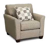 Casual Contemporary Tan Chair - Tara